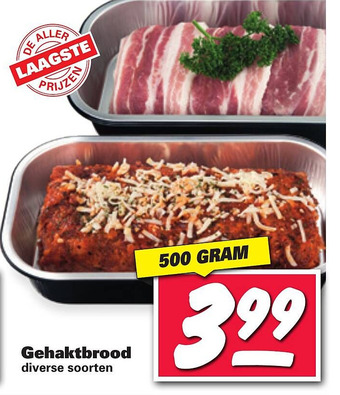Nettorama Gehaktbrood aanbieding