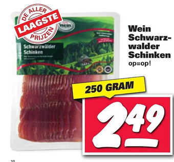 Nettorama Wein Schwarz- walder Schinken aanbieding
