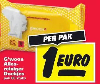 Nettorama G'woon Alles- reiniger Doekjes aanbieding