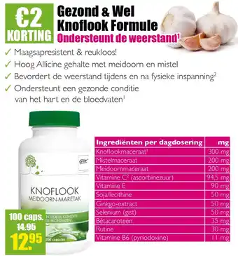 Gezond & Wel Gezond & Wel Knoflook Formule aanbieding