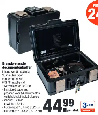 ALDI Brandwerende documentenkoffer aanbieding