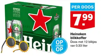 Hoogvliet Heineken blikkoffer 0.33L aanbieding