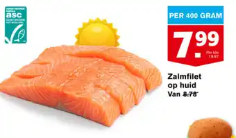 Hoogvliet Zalmfilet op huid 400g aanbieding