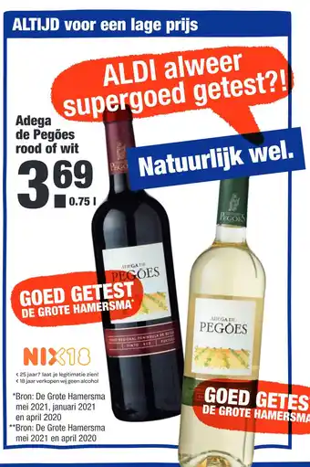 ALDI Adega de Pegões rood of wit aanbieding