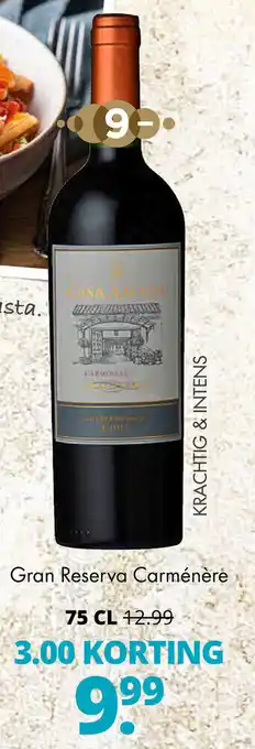 Mitra Casa Amada Gran Reserva Carmenere 750ml aanbieding