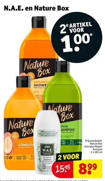 Kruidvat N.A.E. en Nature Box aanbieding