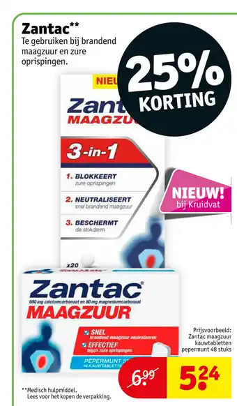 Kruidvat Zantac aanbieding