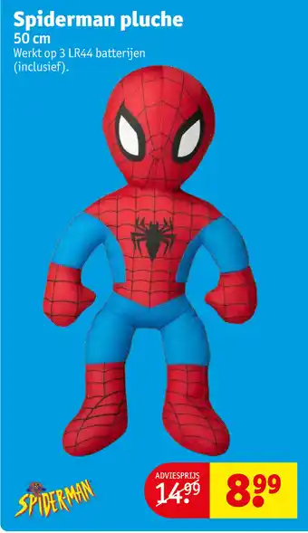 Kruidvat Spiderman pluche 50 cm aanbieding