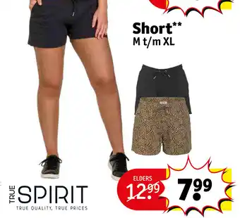 Kruidvat True spirit Short M t/m XL aanbieding