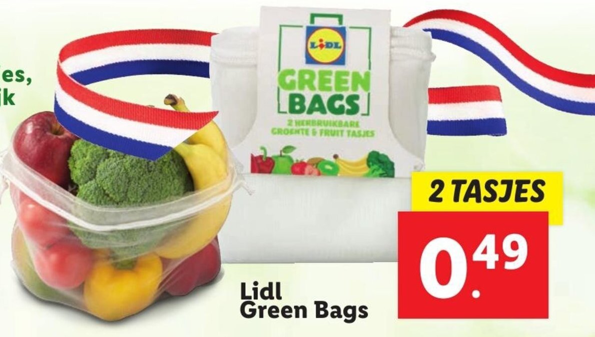 Lidl Green bags aanbieding bij Lidl