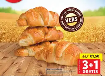 Lidl Ham-kaascroissants 3+1 aanbieding