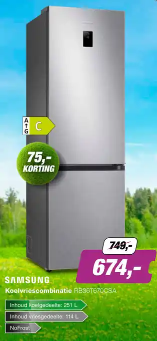 EP SAMSUNG Koel-/Vriescombinatie | RB36T670CSA aanbieding