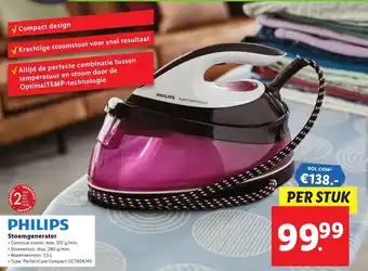 Lidl Philips Stoomgenerator PerfectCare Compact | GC7808/40 aanbieding