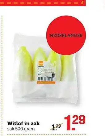 Coop Witlof in zak 500 gram aanbieding