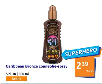 Action Caribbean Bronze zonneolie-spray aanbieding