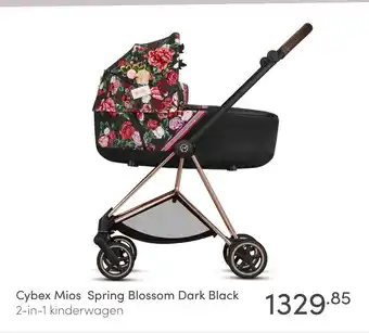 Baby & Tiener Cybex Mios Spring Blossom Dark Black 2-in-1 kinderwagen aanbieding