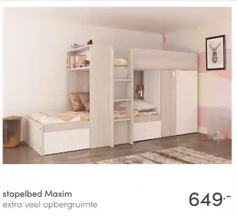 Baby & Tiener stapelbed Maxim aanbieding