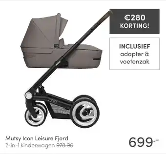 Baby & Tiener Mutsy Icon Leisure Fjord 2-in-1 kinderwagen aanbieding