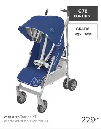 Baby & Tiener Maclaren Techno XT Medieval Blue/Silver aanbieding