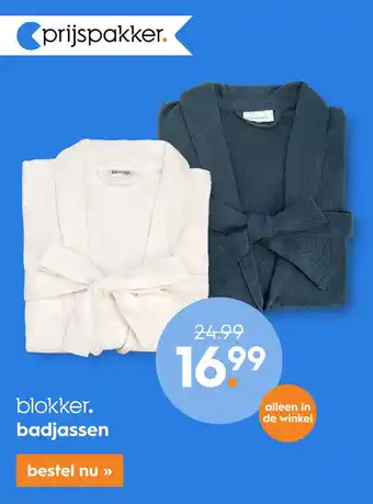 Blokker Blokker badjassen aanbieding