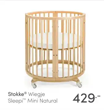 Baby & Tiener Stokke® Wiegje Sleepi Mini Natural aanbieding