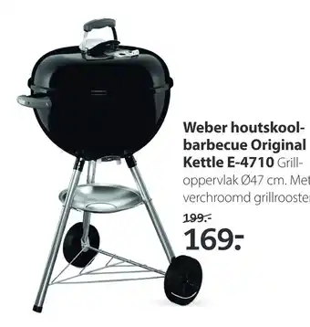 Boerenbond Weber houtskool- barbecue Original Kettle E-4710 aanbieding