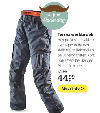 Boerenbond Terrax werkbroek aanbieding