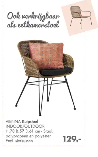 Casa VIENNA Kuipstoel INIDO JOUTD aanbieding