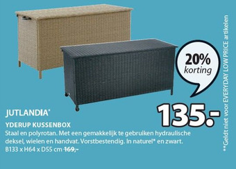 Jysk YDERUP KUSSENBOX aanbieding