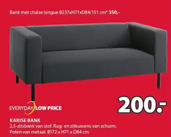 Jysk KARISE BANK aanbieding