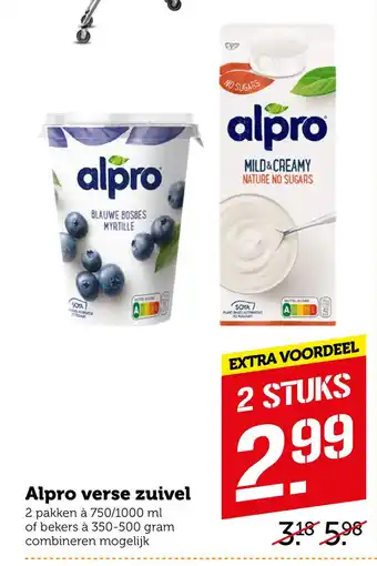 Coop Alpro verse zuivel aanbieding