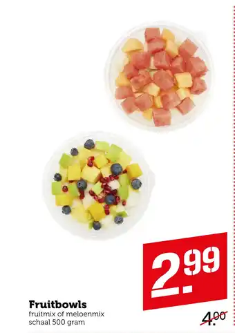 Coop Fruitbowls aanbieding