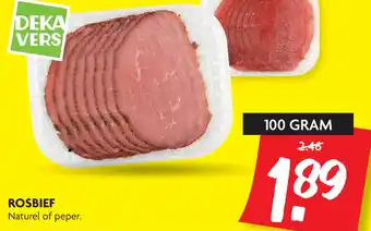 Dekamarkt Rosbief aanbieding