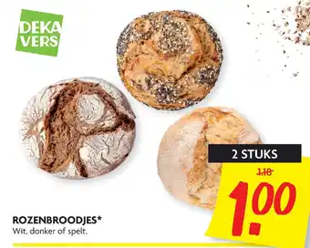 Dekamarkt Rozenbroodjes* aanbieding