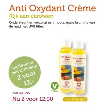 De Rode Pilaren Anti Oxydant Crème aanbieding