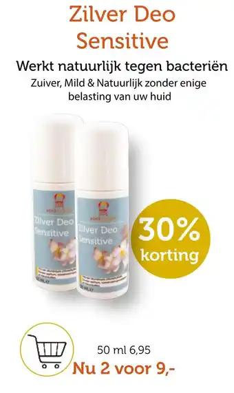 De Rode Pilaren Zilver Deo Sensitive aanbieding