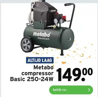 GAMMA Metabo compressor Basic 250-24W aanbieding