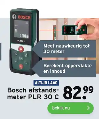 GAMMA Bosch afstands- meter PLR 30 C aanbieding