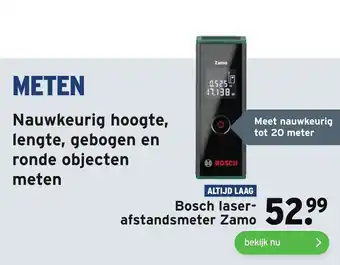 GAMMA Bosch laser- afstandsmeter Zamo aanbieding