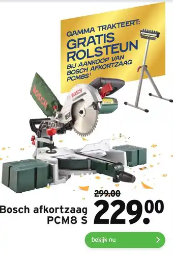 GAMMA Bosch afkortzaag PCM8 S aanbieding