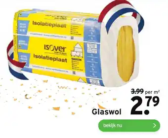 GAMMA Glaswol aanbieding