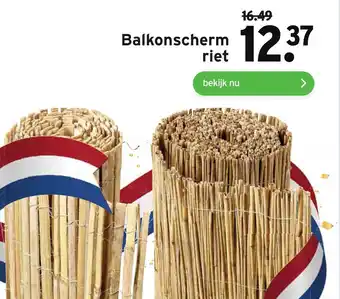 GAMMA Balkonscherm riet aanbieding