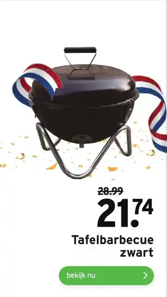 GAMMA Tafelbarbecue zwart aanbieding