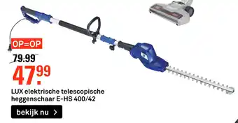 Karwei LUX elektrische telescopische heggenschaar E-HS 400/42 aanbieding