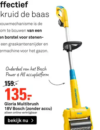 Karwei Gloria Multibrush 18V Bosch (zonder accu) aanbieding