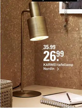 Karwei KARWEI tafellamp Nordin aanbieding