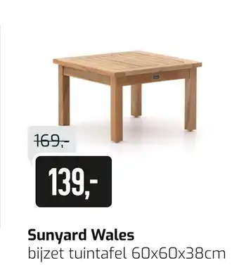 Kees Smit Sunyard Wales bijzet tuintafel aanbieding