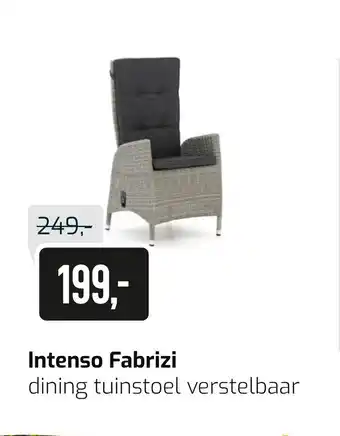 Kees Smit Intenso Fabrizi dining tuinstoel verstelbaar aanbieding