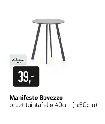 Kees Smit Manifesto Bovezzo bijzet tuintafel aanbieding