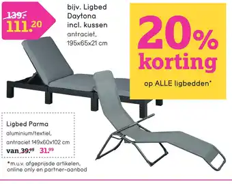 Leen Bakker Ligbed Daytona incl. kussen aanbieding